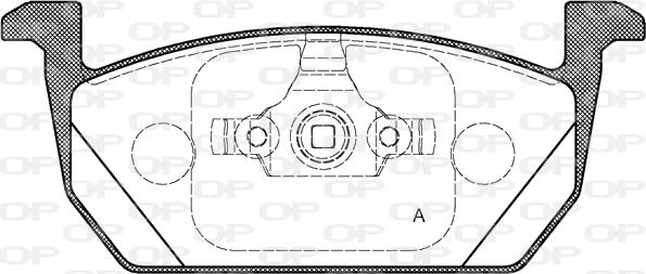 Open Parts BPA1710.00 - Гальмівні колодки, дискові гальма autocars.com.ua