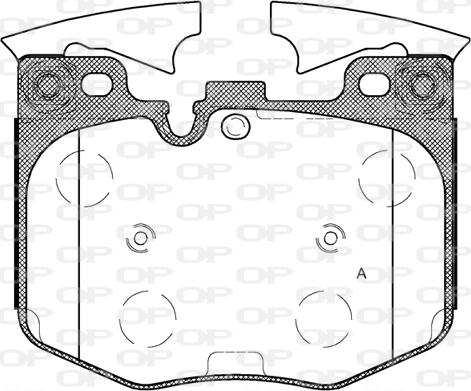 Open Parts BPA1711.00 - Гальмівні колодки, дискові гальма autocars.com.ua