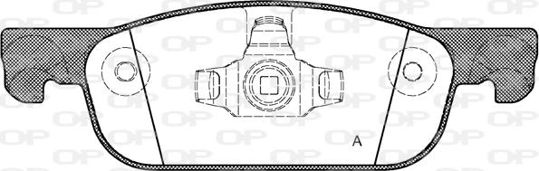 Open Parts BPA1718.00 - Гальмівні колодки, дискові гальма autocars.com.ua