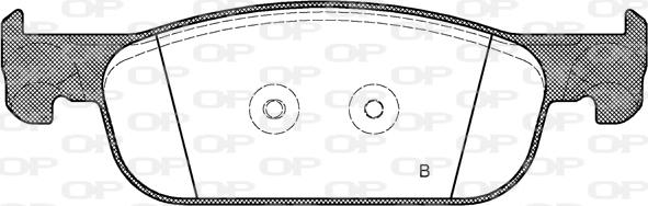 Open Parts BPA1718.00 - Гальмівні колодки, дискові гальма autocars.com.ua
