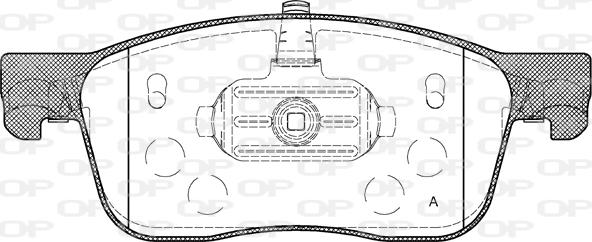 Open Parts BPA1719.00 - Гальмівні колодки, дискові гальма autocars.com.ua