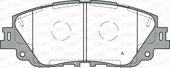 Open Parts BPA1787.00 - Гальмівні колодки, дискові гальма autocars.com.ua