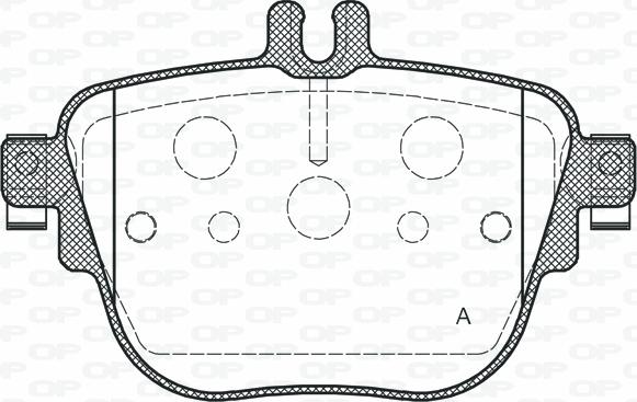 Open Parts BPA1792.00 - Гальмівні колодки, дискові гальма autocars.com.ua