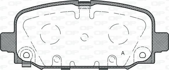 Open Parts BPA1796.02 - Гальмівні колодки, дискові гальма autocars.com.ua