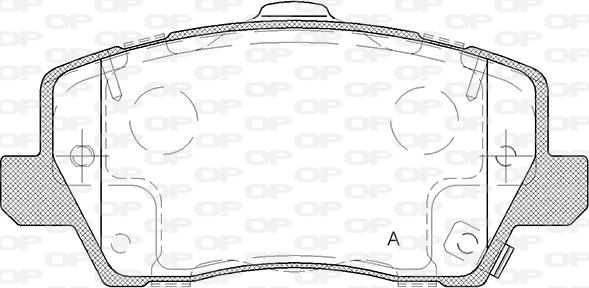 Open Parts BPA1803.02 - Гальмівні колодки, дискові гальма autocars.com.ua