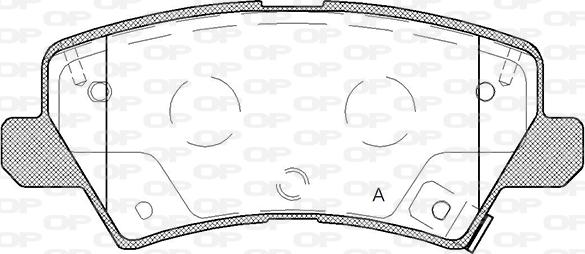 Open Parts BPA1804.02 - Гальмівні колодки, дискові гальма autocars.com.ua