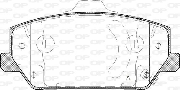 Open Parts BPA1809.02 - Гальмівні колодки, дискові гальма autocars.com.ua