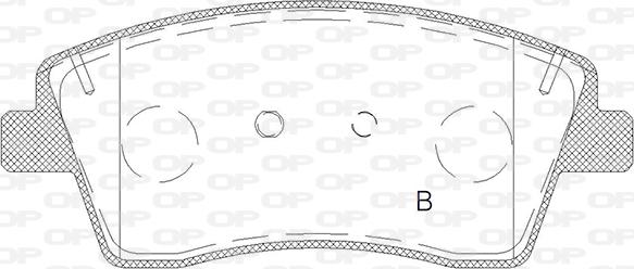 Open Parts BPA1818.00 - Гальмівні колодки, дискові гальма autocars.com.ua