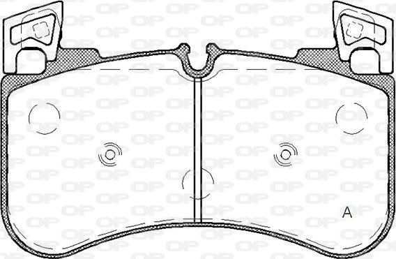 Open Parts BPA1831.00 - Гальмівні колодки, дискові гальма autocars.com.ua