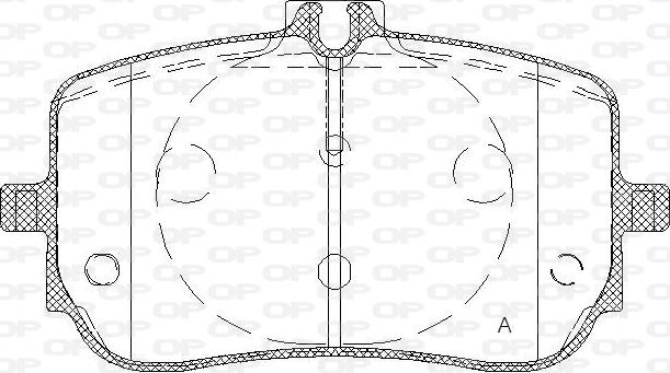 Open Parts BPA1835.00 - Гальмівні колодки, дискові гальма autocars.com.ua