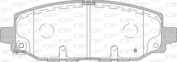 Open Parts BPA1844.02 - Гальмівні колодки, дискові гальма autocars.com.ua