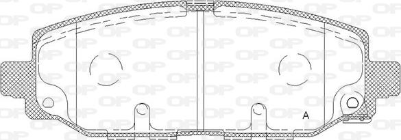 Open Parts BPA1844.02 - Гальмівні колодки, дискові гальма autocars.com.ua