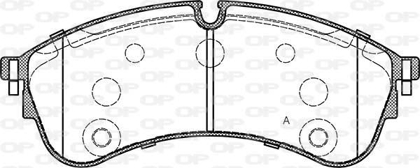 Open Parts BPA1847.00 - Гальмівні колодки, дискові гальма autocars.com.ua