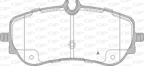 Open Parts BPA1848.00 - Гальмівні колодки, дискові гальма autocars.com.ua