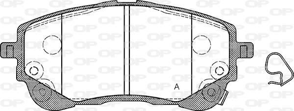 Open Parts BPA1858.02 - Тормозные колодки, дисковые, комплект autodnr.net