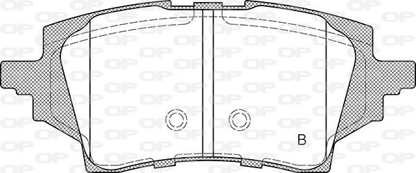 Open Parts BPA1859.02 - Тормозные колодки, дисковые, комплект autodnr.net