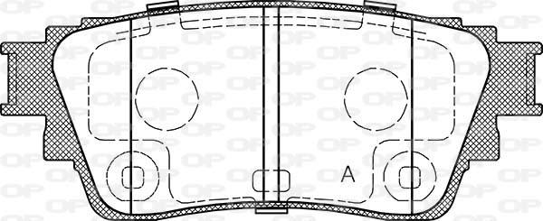 Open Parts BPA1861.00 - Тормозные колодки, дисковые, комплект autodnr.net