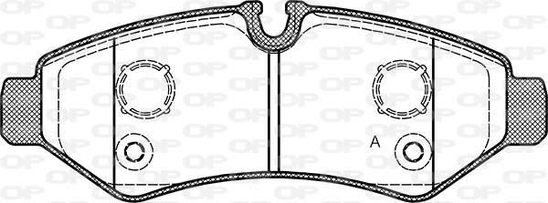 Open Parts BPA1867.00 - Гальмівні колодки, дискові гальма autocars.com.ua