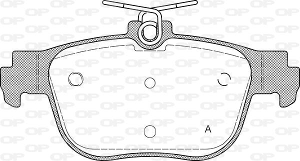 Open Parts BPA1897.00 - Гальмівні колодки, дискові гальма autocars.com.ua