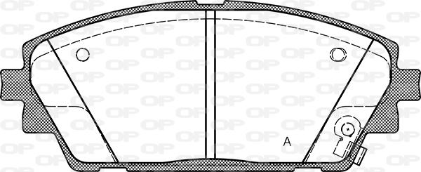 Open Parts BPA1900.02 - Гальмівні колодки, дискові гальма autocars.com.ua
