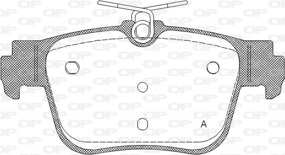 Open Parts BPA1945.00 - Гальмівні колодки, дискові гальма autocars.com.ua