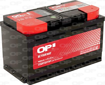 Open Parts BS095L5.00 - Стартерна акумуляторна батарея, АКБ autocars.com.ua