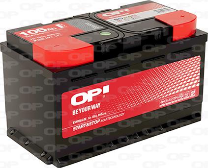 Open Parts BS105L6.00 - Стартерна акумуляторна батарея, АКБ autocars.com.ua