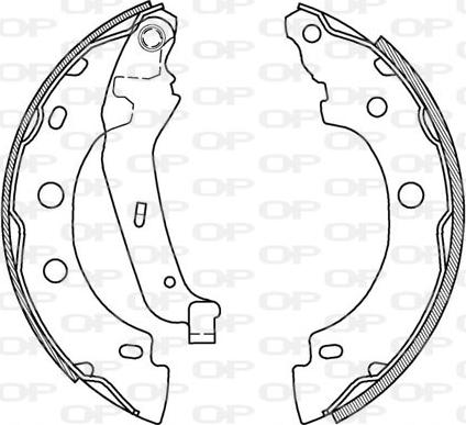 Open Parts BSA2012.00 - Комплект гальм, барабанний механізм autocars.com.ua