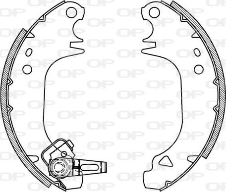 Open Parts BSA2024.00 - Комплект гальм, барабанний механізм autocars.com.ua