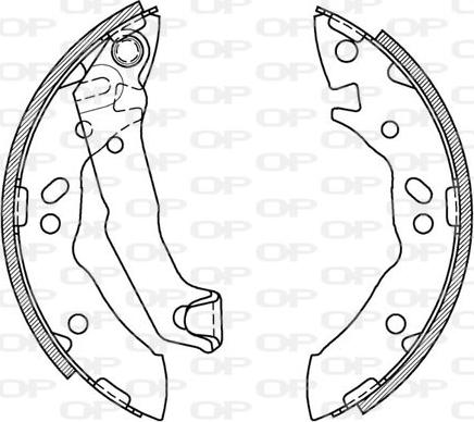 Open Parts BSA2056.00 - Комплект гальм, барабанний механізм autocars.com.ua