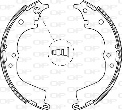 Open Parts BSA2063.00 - Комплект гальм, барабанний механізм autocars.com.ua