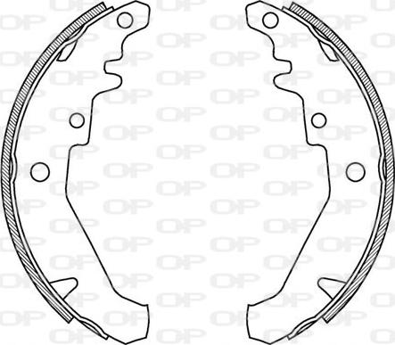 Open Parts BSA2069.00 - Комплект гальм, барабанний механізм autocars.com.ua