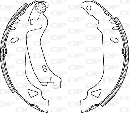 Open Parts BSA2094.00 - Комплект тормозных колодок, барабанные autodnr.net