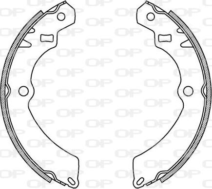 Open Parts BSA2109.00 - Комплект гальм, барабанний механізм autocars.com.ua