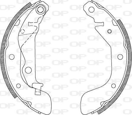 Open Parts BSA2117.00 - Комплект гальм, барабанний механізм autocars.com.ua