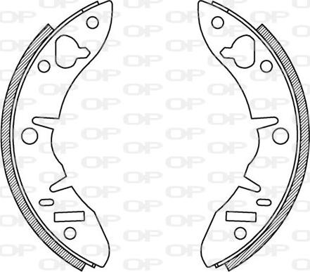Open Parts BSA2123.00 - Комплект гальм, барабанний механізм autocars.com.ua