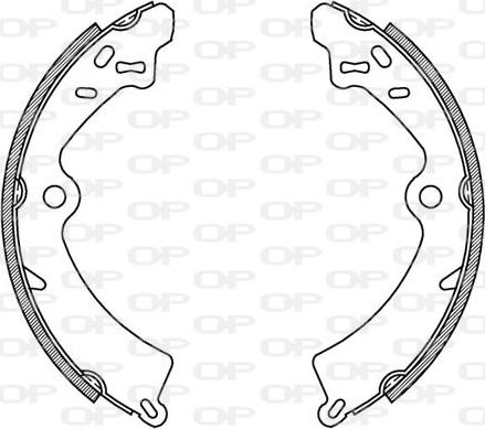 Open Parts BSA2140.00 - Комплект гальм, барабанний механізм autocars.com.ua