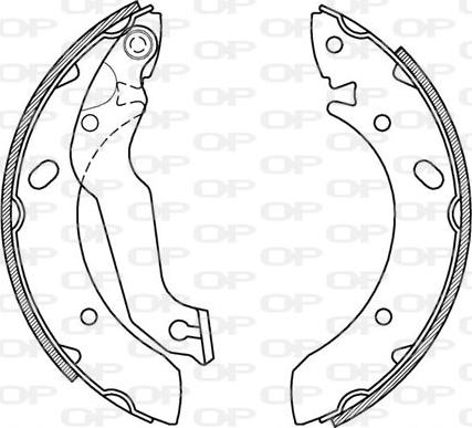 Open Parts BSA2174.00 - Комплект гальм, барабанний механізм autocars.com.ua