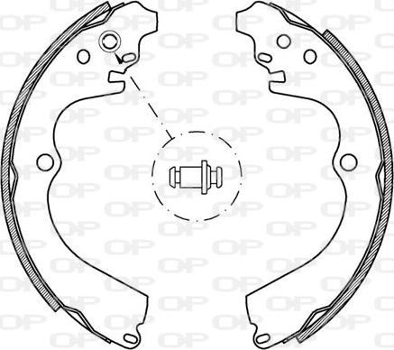 Open Parts BSA2177.00 - Комплект гальм, барабанний механізм autocars.com.ua