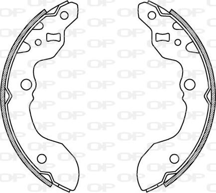 Open Parts BSA2178.00 - Комплект гальм, барабанний механізм autocars.com.ua