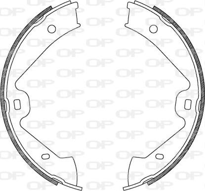 Open Parts BSA2181.00 - Комплект тормозных колодок, барабанные autodnr.net