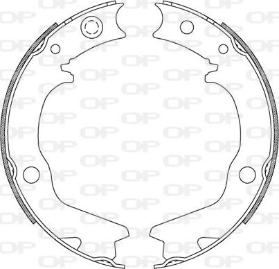 Open Parts BSA2185.00 - Комплект тормозных колодок, барабанные autodnr.net