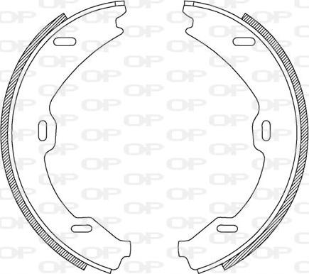 Open Parts BSA2188.00 - Комплект тормозных колодок, барабанные autodnr.net