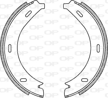 Open Parts BSA2195.00 - Комплект тормозных колодок, барабанные autodnr.net