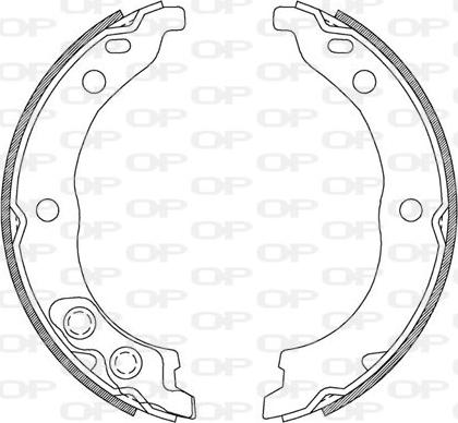 Open Parts BSA2206.00 - Комплект гальм, барабанний механізм autocars.com.ua