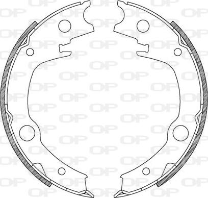 Open Parts BSA2207.00 - Комплект гальм, барабанний механізм autocars.com.ua