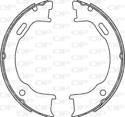 Open Parts BSA2218.00 - Комплект гальм, барабанний механізм autocars.com.ua