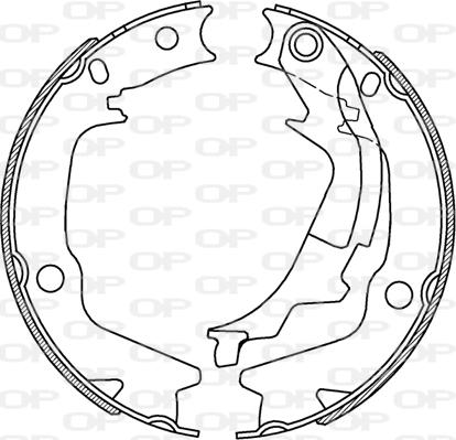 Open Parts BSA2232.00 - Комплект гальм, барабанний механізм autocars.com.ua