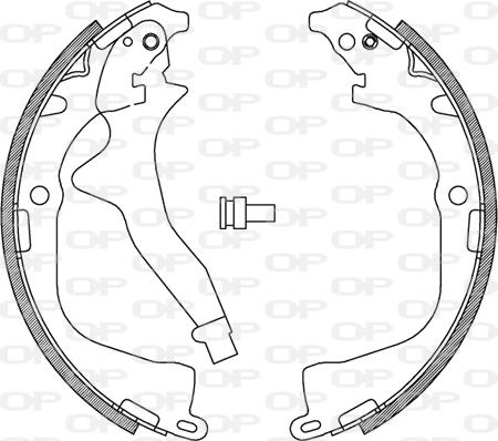 Open Parts BSA2242.00 - Комплект гальм, барабанний механізм autocars.com.ua