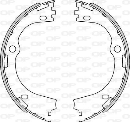 Open Parts BSA2270.00 - Комплект гальм, барабанний механізм autocars.com.ua